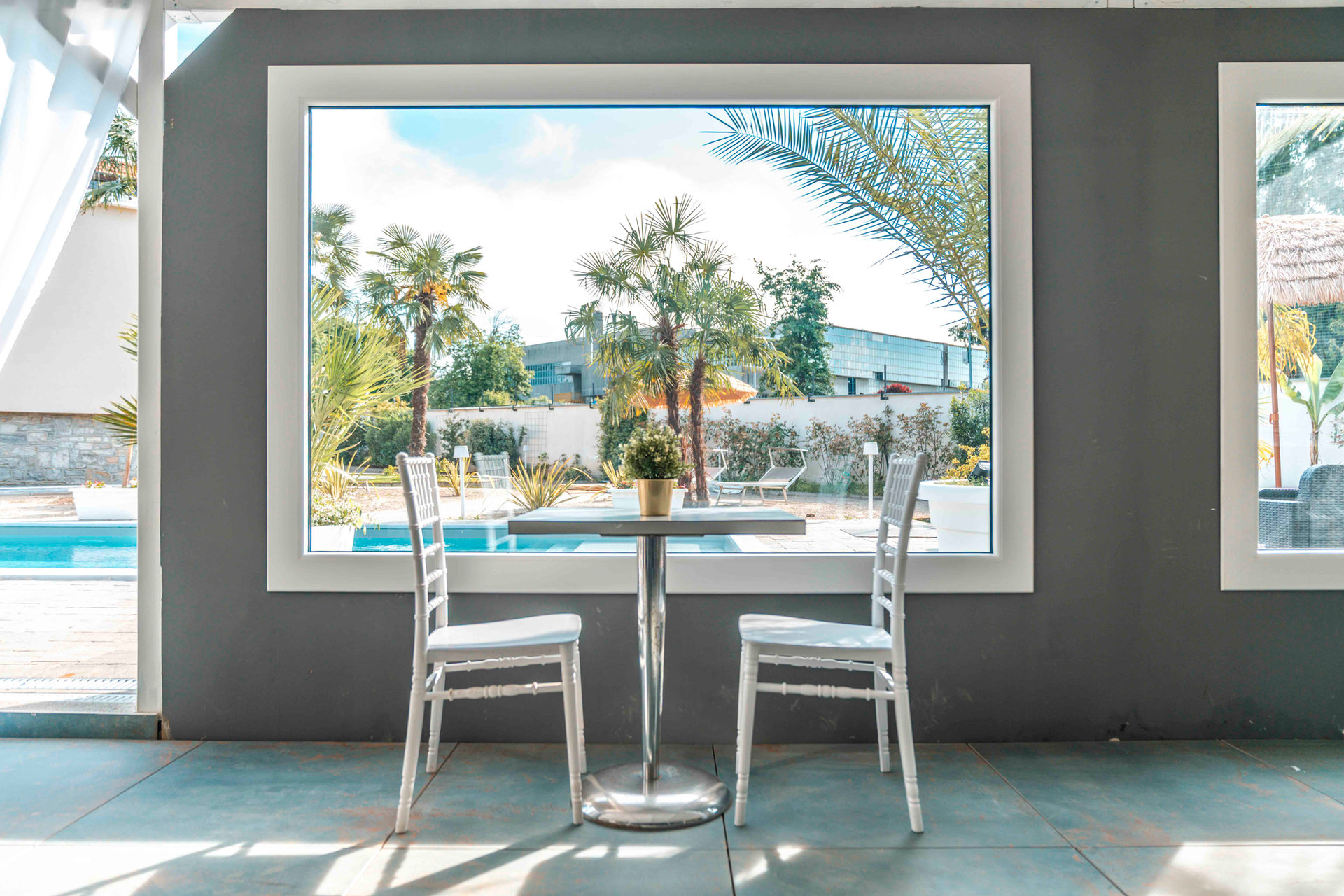 Il gazebo sulla piscina
